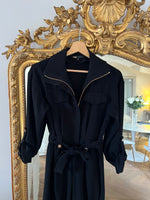 Charger l'image dans la galerie, Maje - Combinaison pantalon noire boutons dorés
