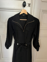 Charger l'image dans la galerie, Maje - Combinaison pantalon noire boutons dorés
