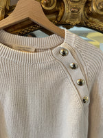 Charger l'image dans la galerie, Sezane  - Pull beige boutons dorés
