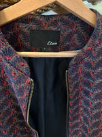 Charger l&#39;image dans la galerie, Veste Etam bleu et rouge irisée dorée
