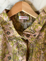 Charger l'image dans la galerie, Topolina - Chemise large kaki à fleurs
