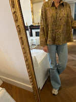 Charger l'image dans la galerie, Topolina - Chemise large kaki à fleurs
