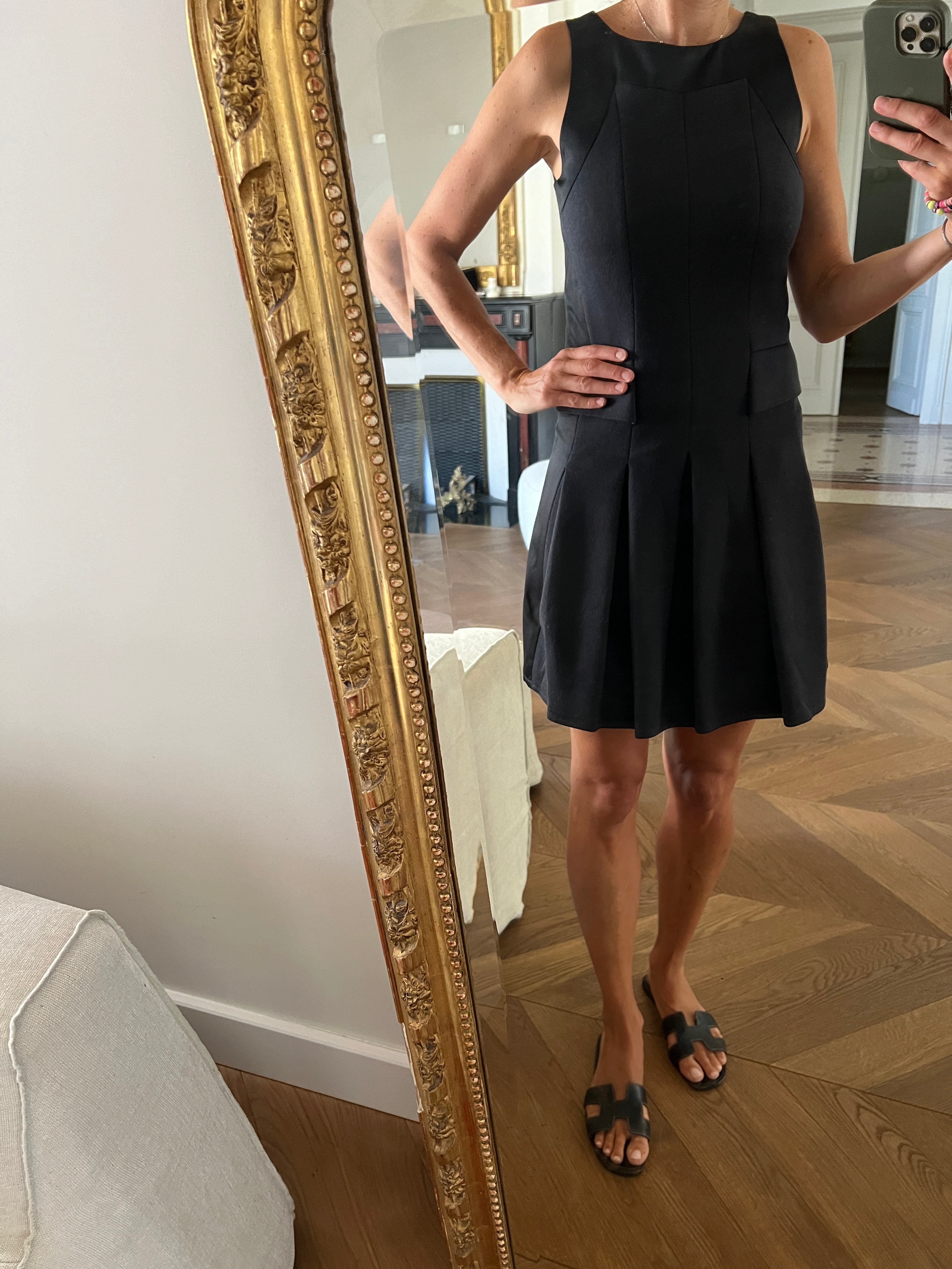 Robe The Kooples noire bordure satinée