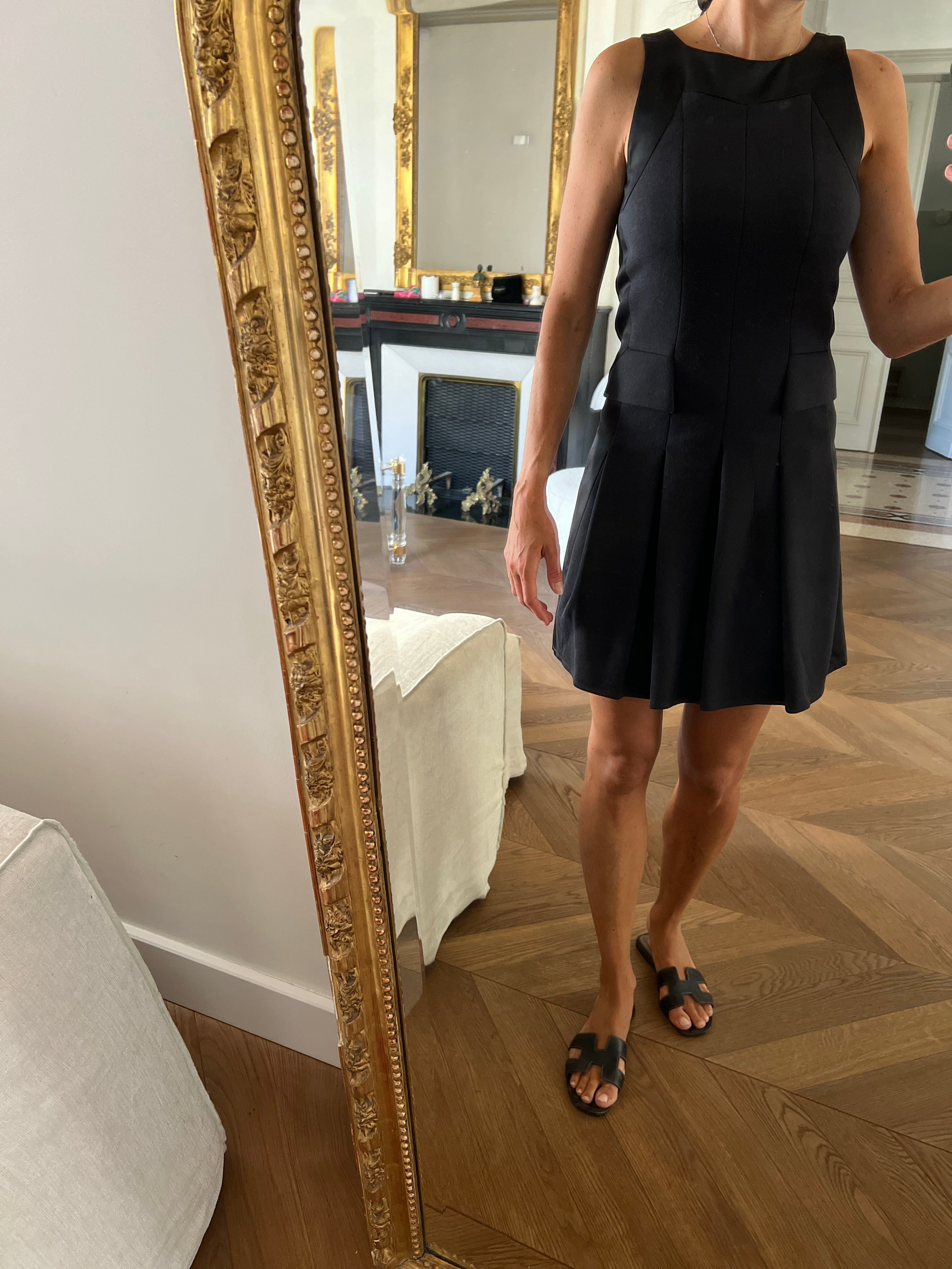 Robe The Kooples noire bordure satinée