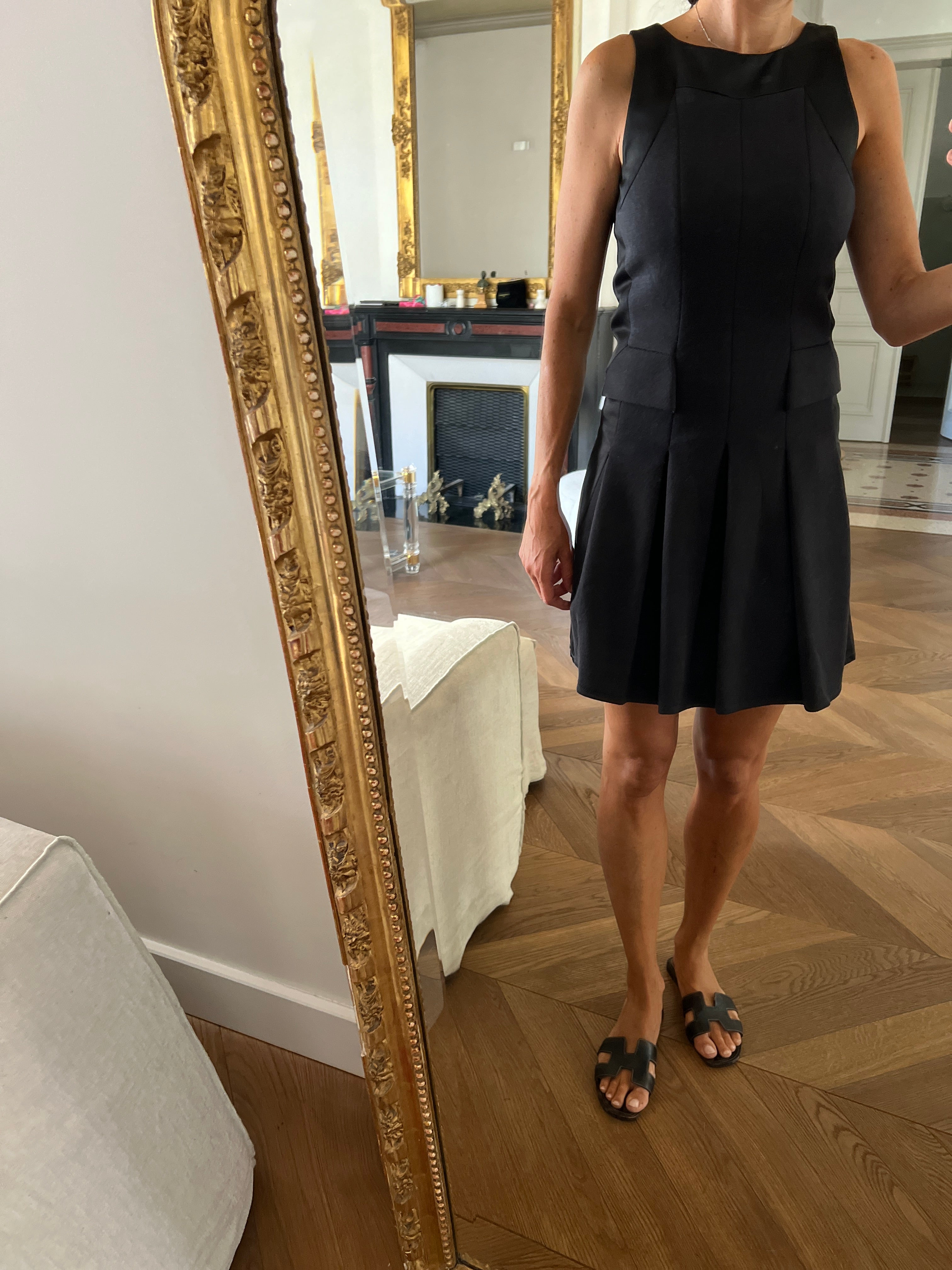 Robe The Kooples noire bordure satinée