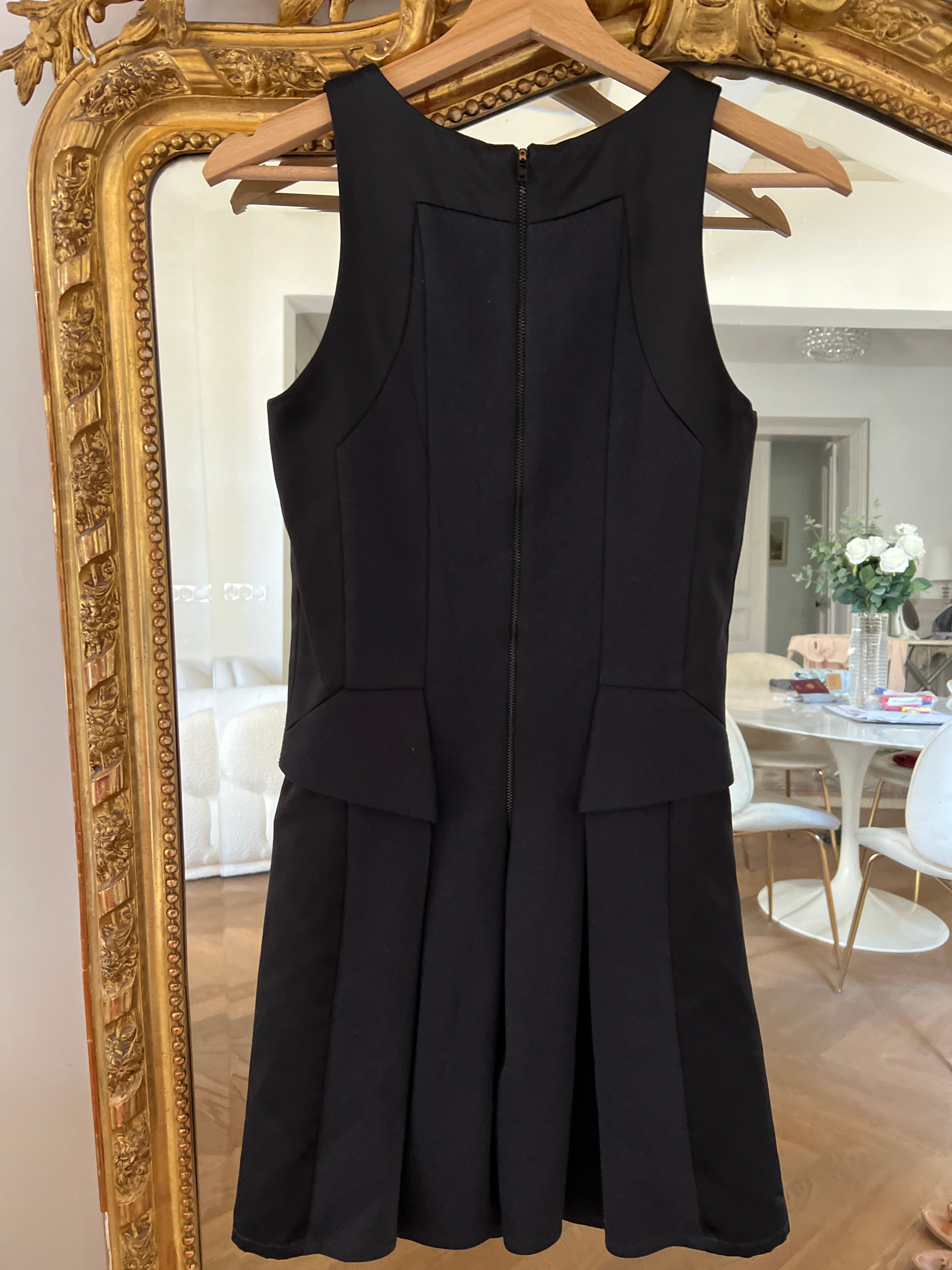 Robe The Kooples noire bordure satinée