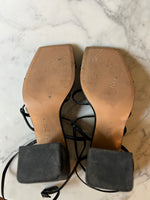 Charger l'image dans la galerie, Ariane Brodier Sandales Zara noires à talons
