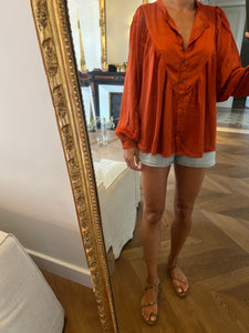 Blouse Johanna Paris orange cuivré