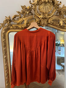 Blouse Johanna Paris orange cuivré