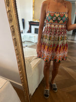 Charger l&#39;image dans la galerie, Ariane Brodier Robe à bretelles dos croisé Zara colorée
