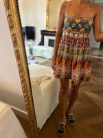 Charger l&#39;image dans la galerie, Ariane Brodier Robe à bretelles dos croisé Zara colorée
