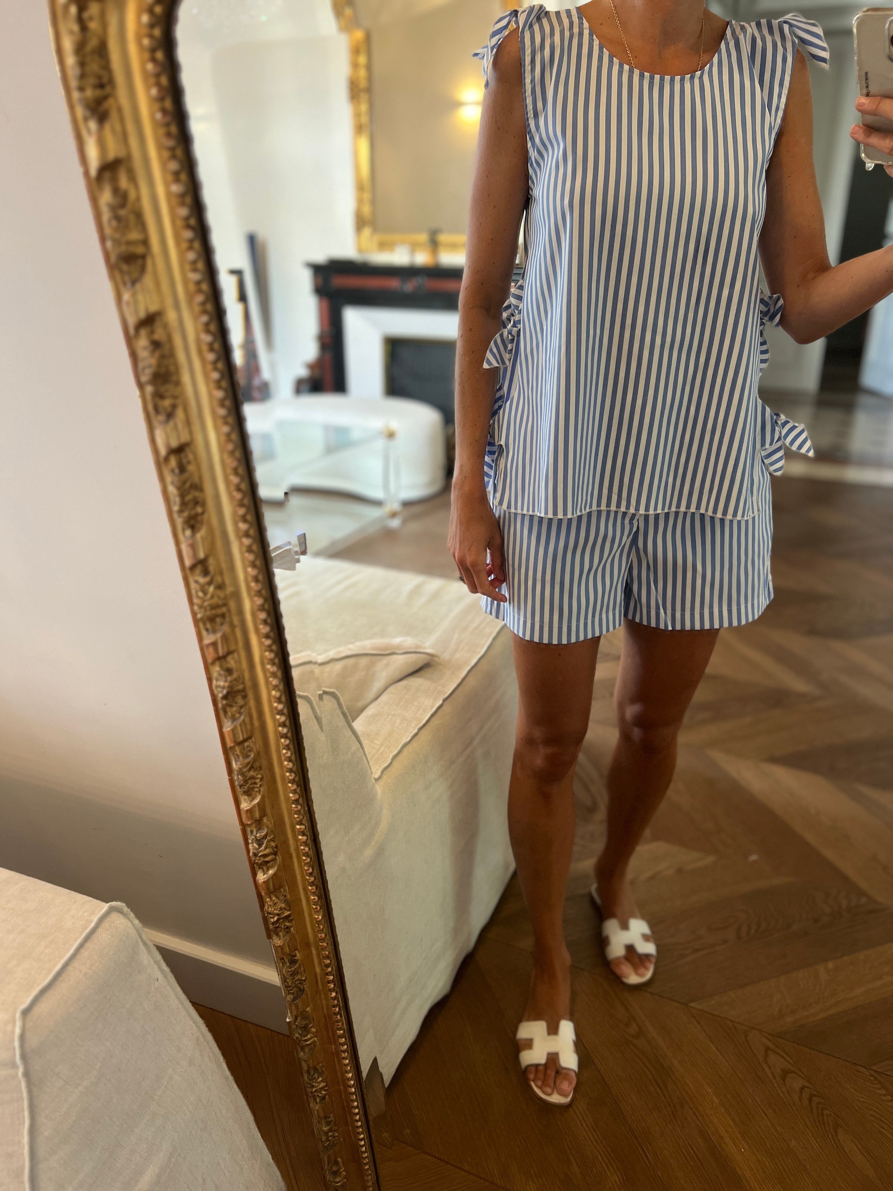 Ariane Brodier Ensemble short Molly Bracken à rayures