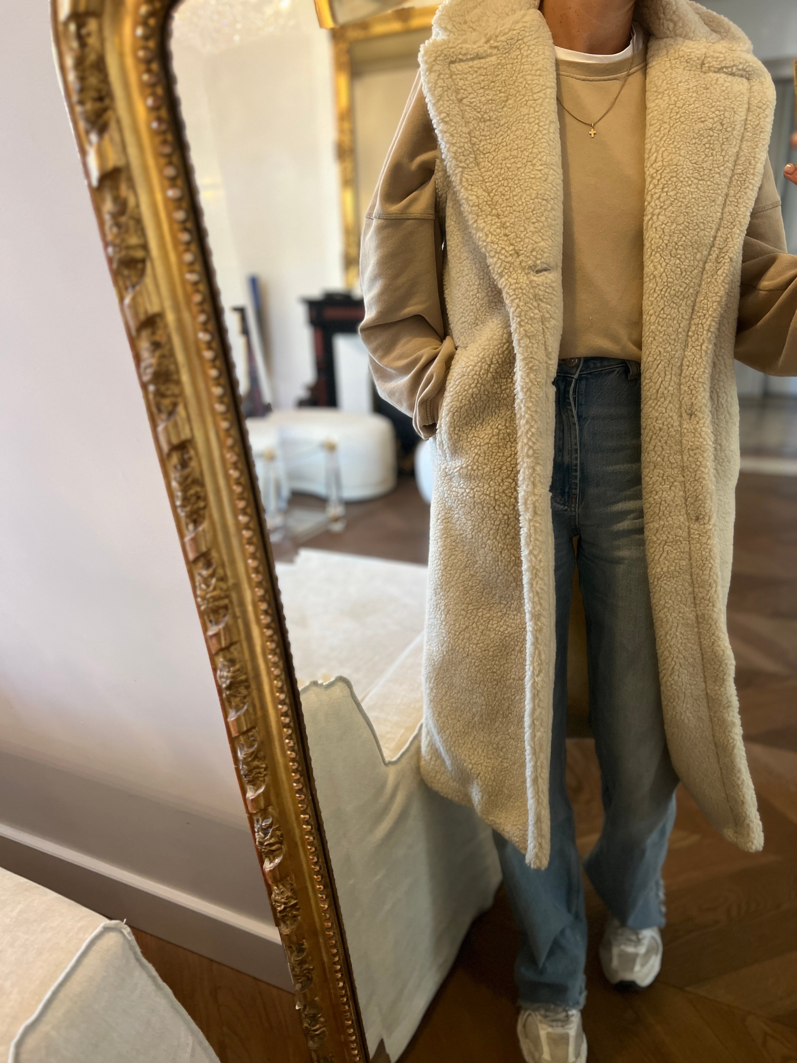 Ralph Lauren - Manteau sans manche mouton