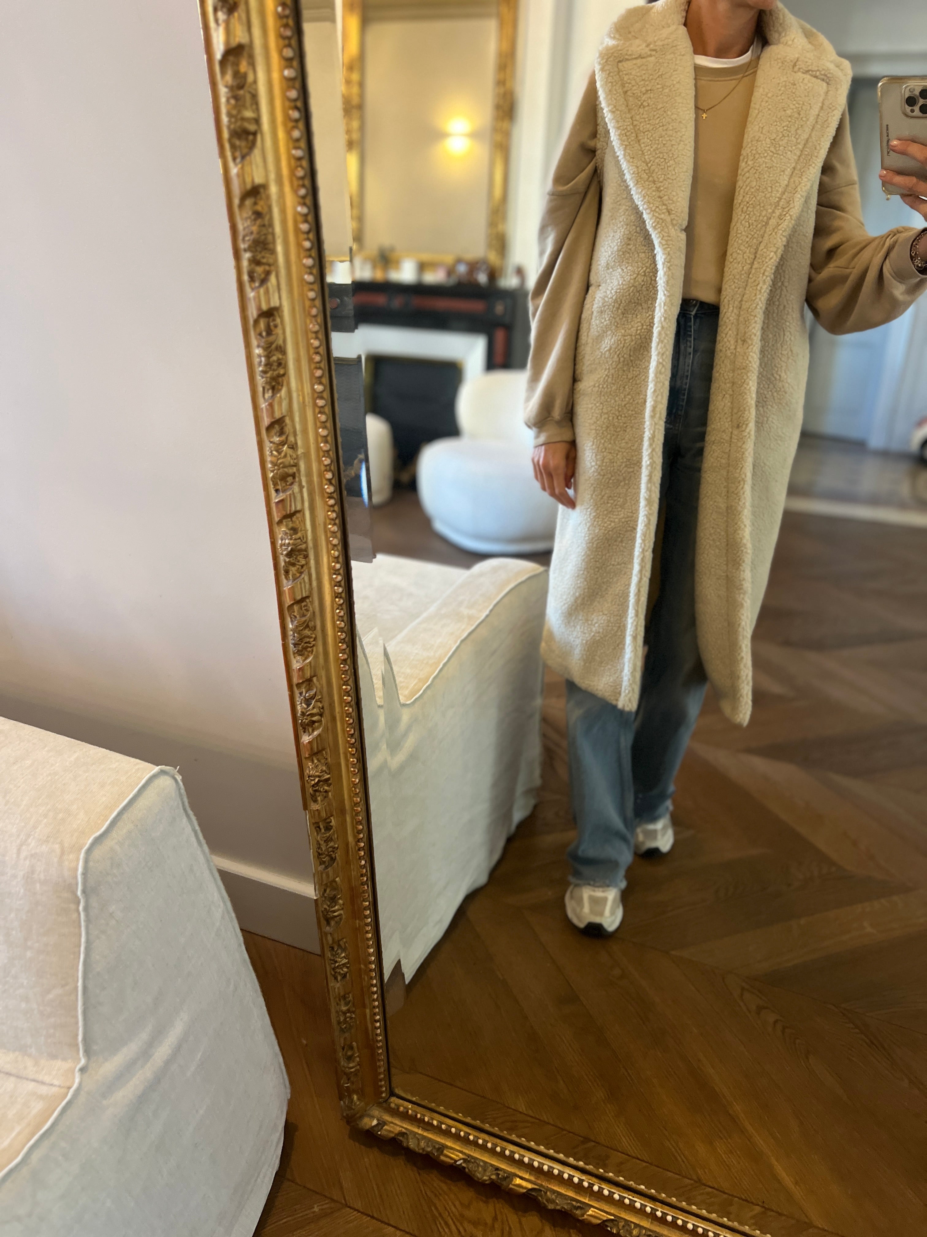 Ralph Lauren - Manteau sans manche mouton