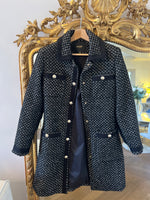 Charger l&#39;image dans la galerie, Maje  - Manteau boutons argentés avec poches
