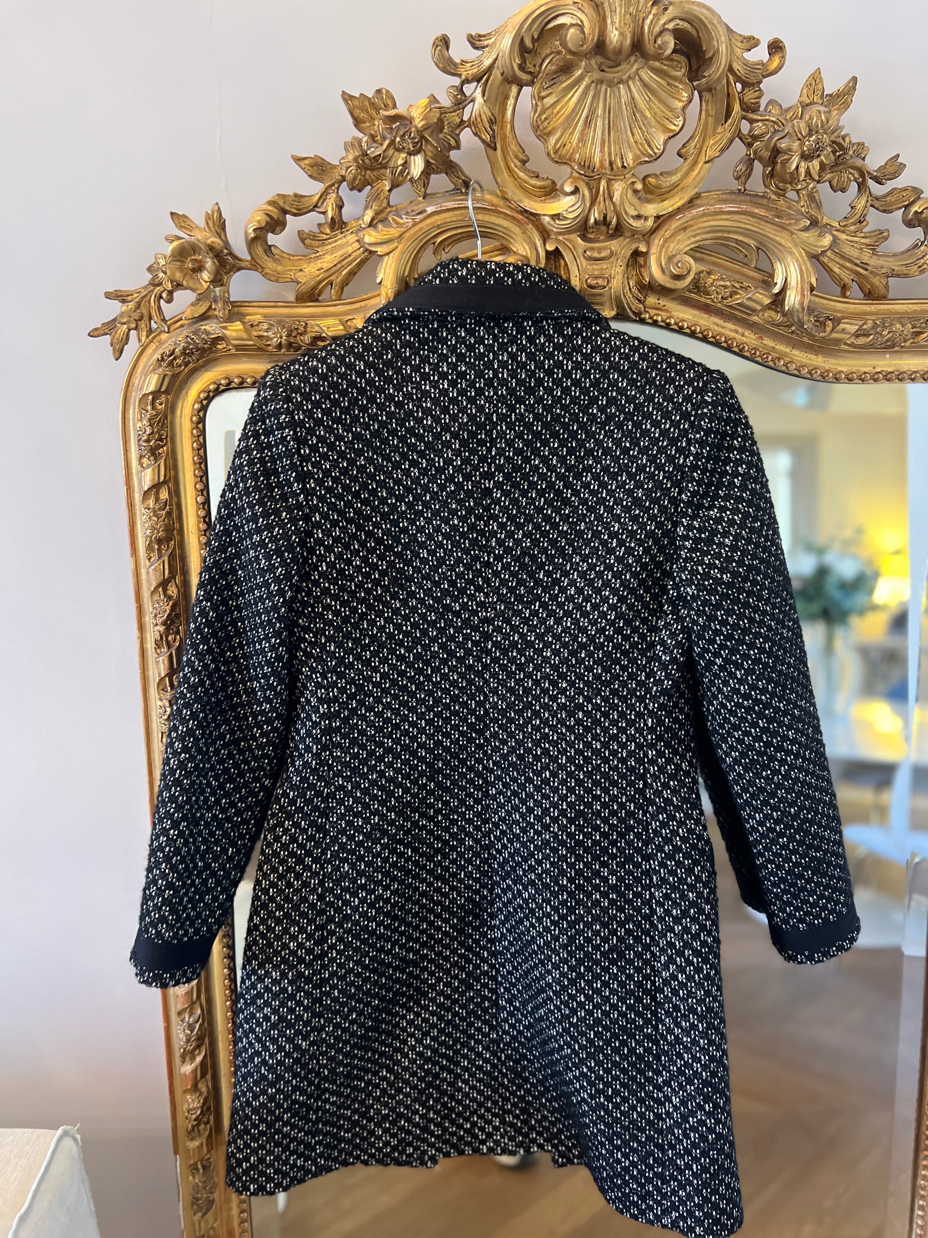 Maje  - Manteau boutons argentés avec poches