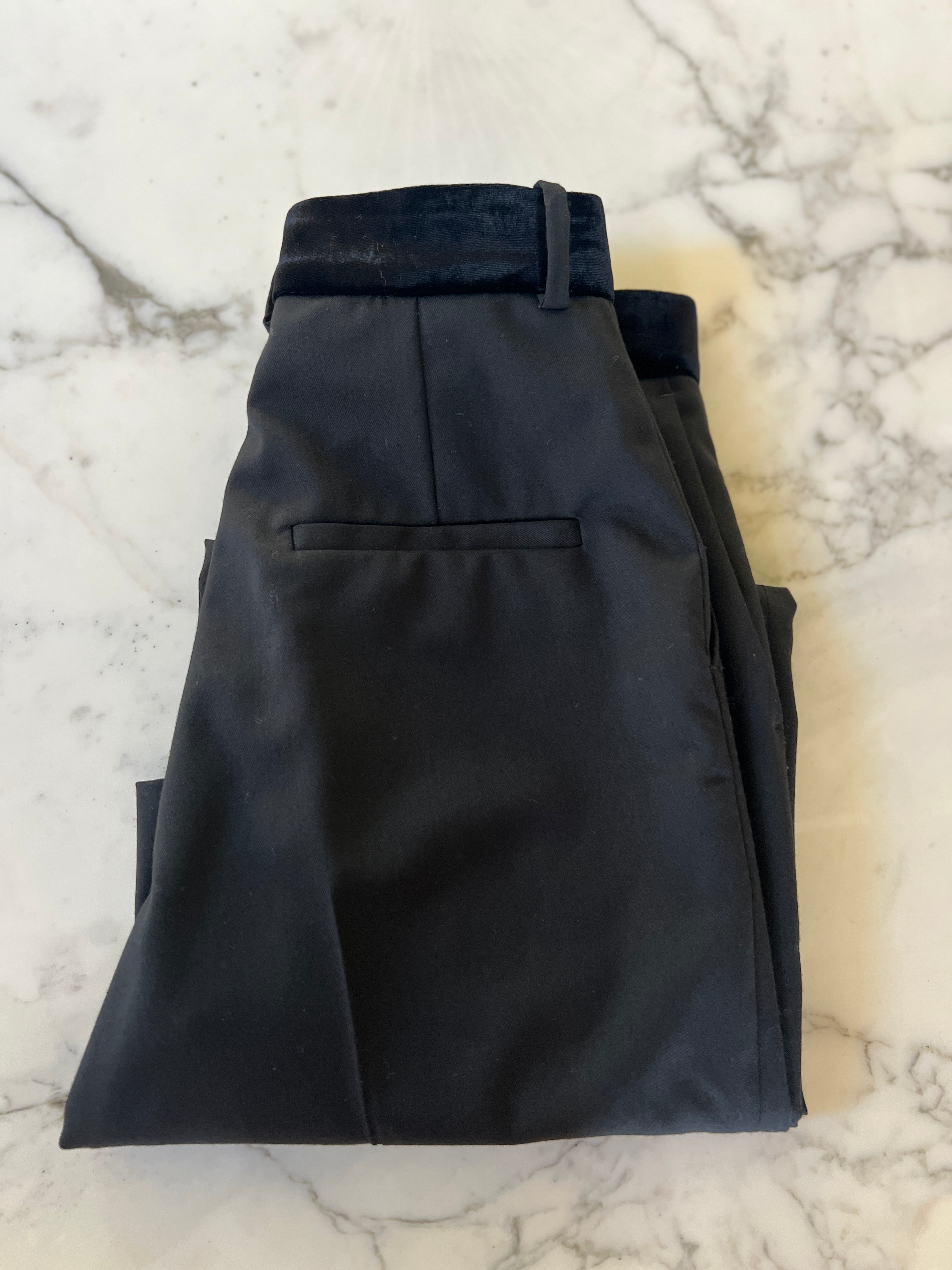 Sandro -  Pantalon Sandro tour de taille en velours