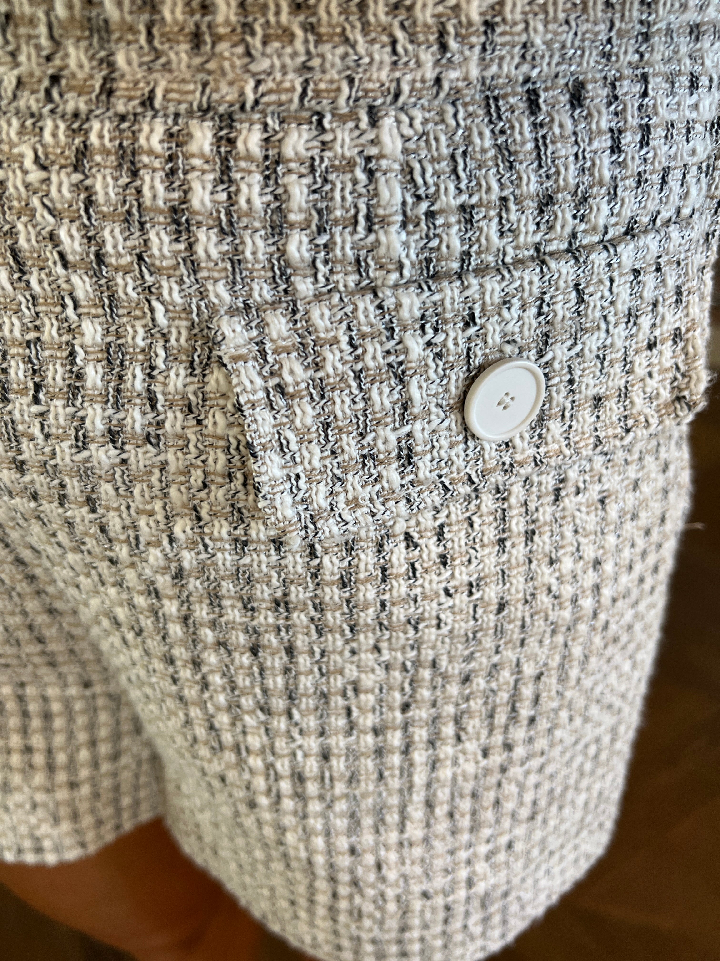 Claudie Pierlot -  Short en tweed beige clair