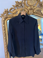 Charger l'image dans la galerie, The Kooples - Chemisier noir en soie

