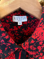 Charger l&#39;image dans la galerie, Chemise Claudie pierlot rouge et noire
