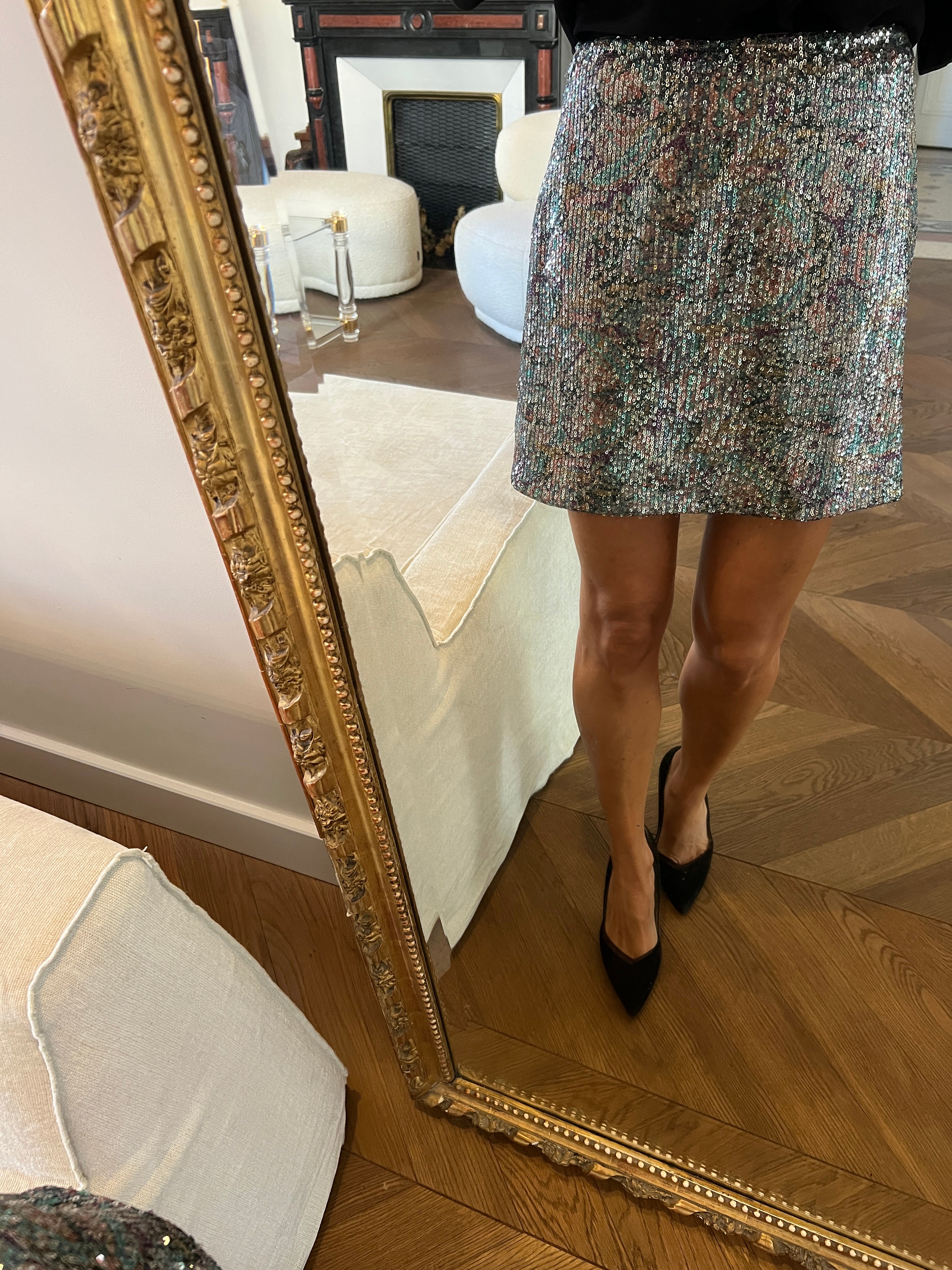 Ba&sh - Jupe à paillettes multico