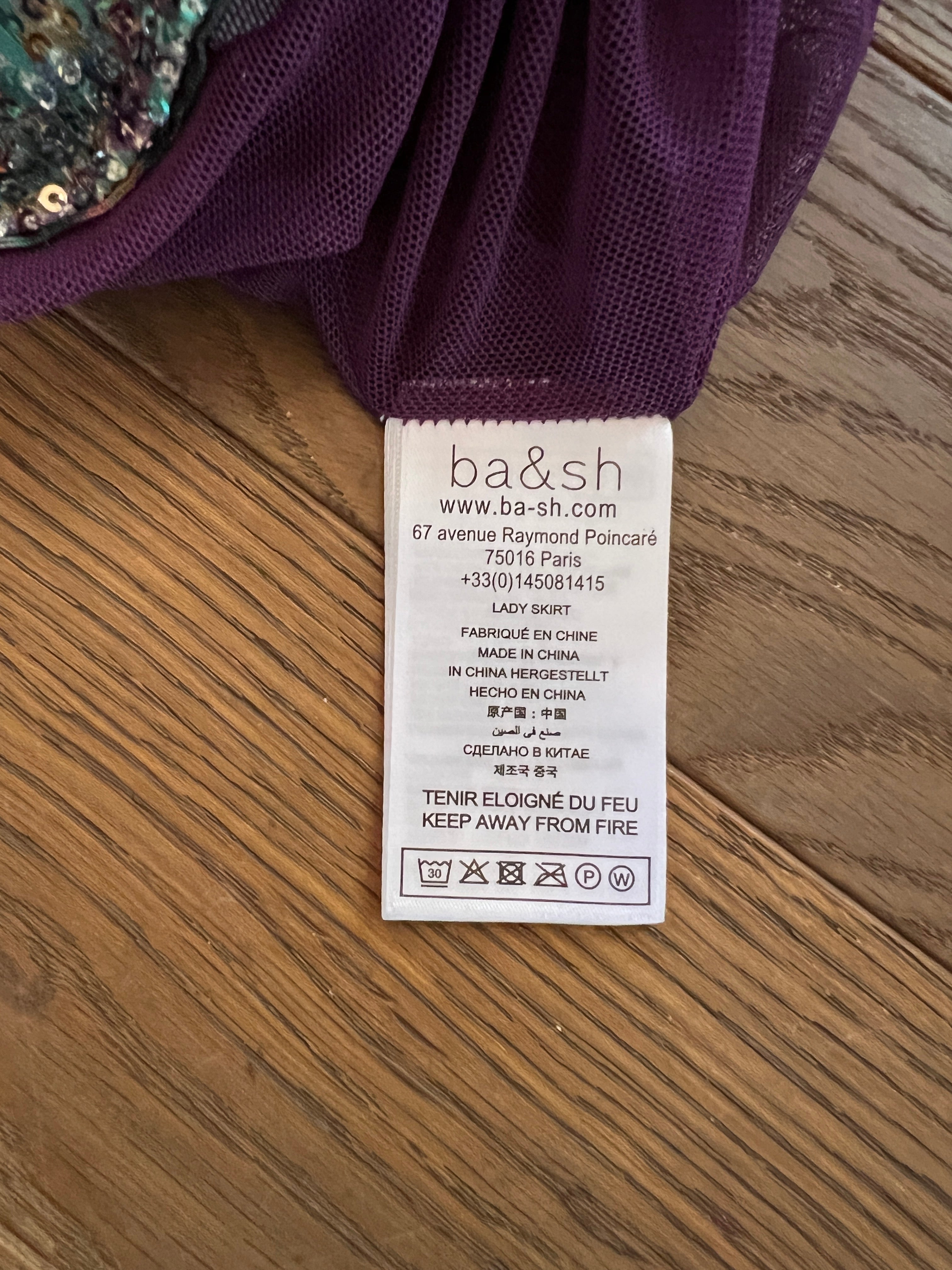 Ba&sh - Jupe à paillettes multico