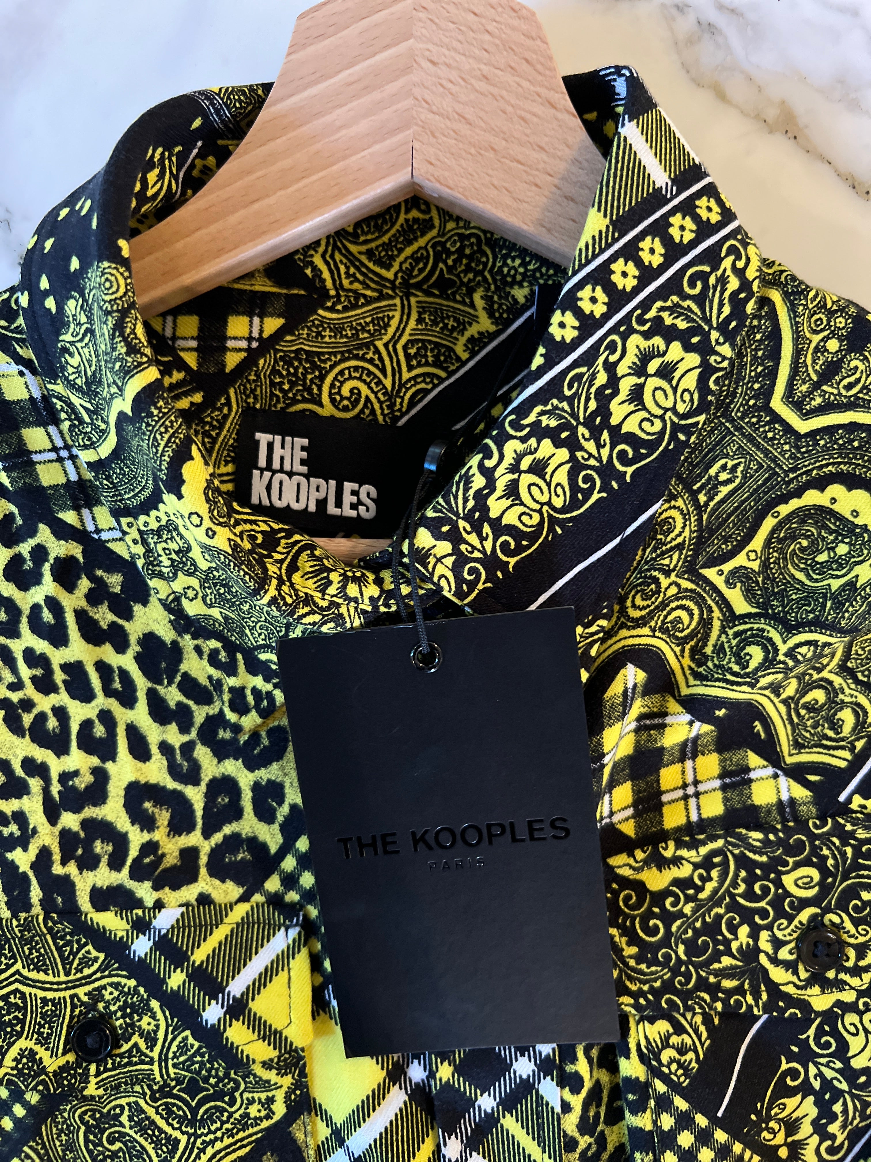 Chemise The Kooples Noire et Jaune Neuve