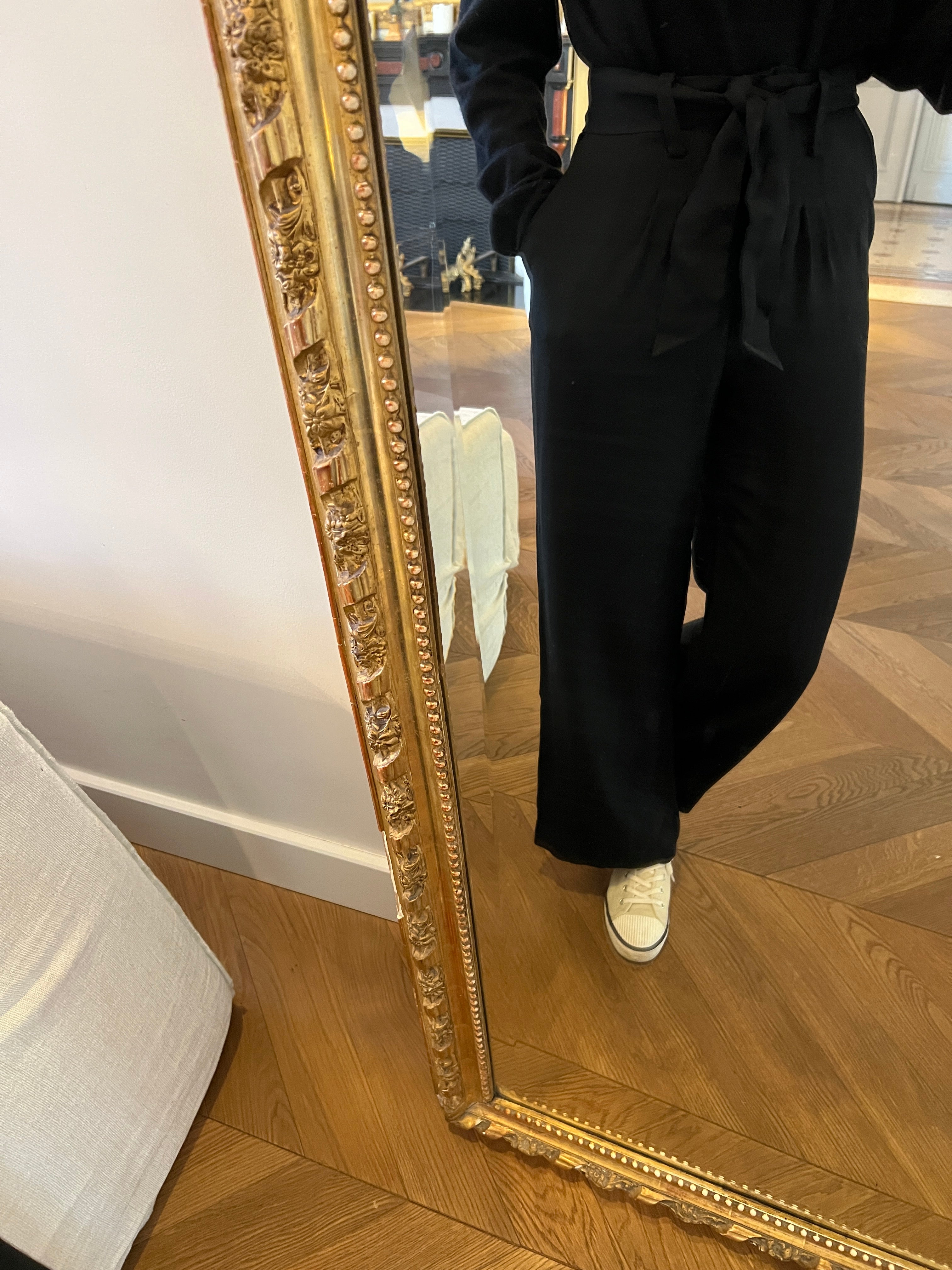 Pantalon Sandro noir taille haute