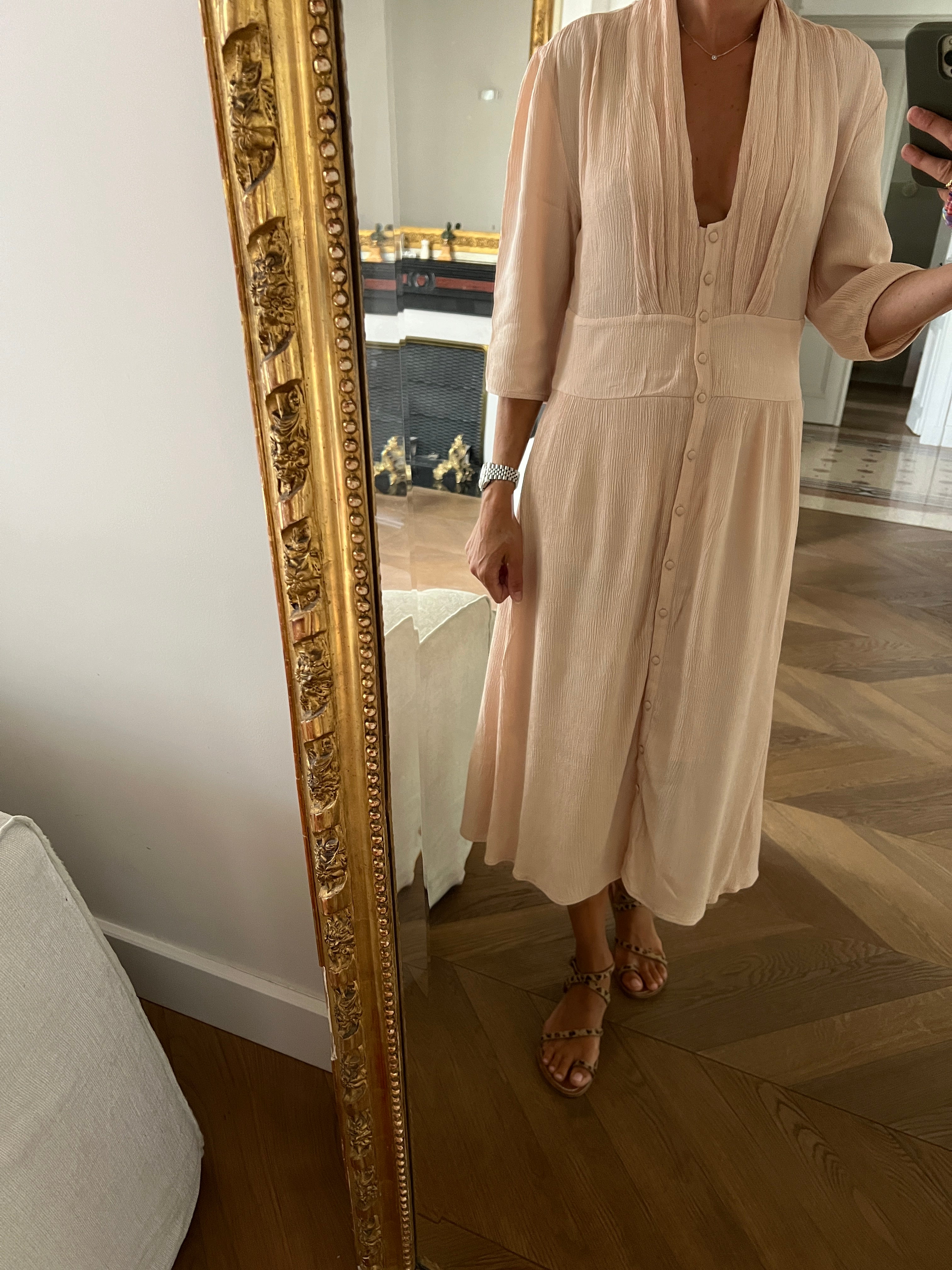 Robe Bash vieux rose longue