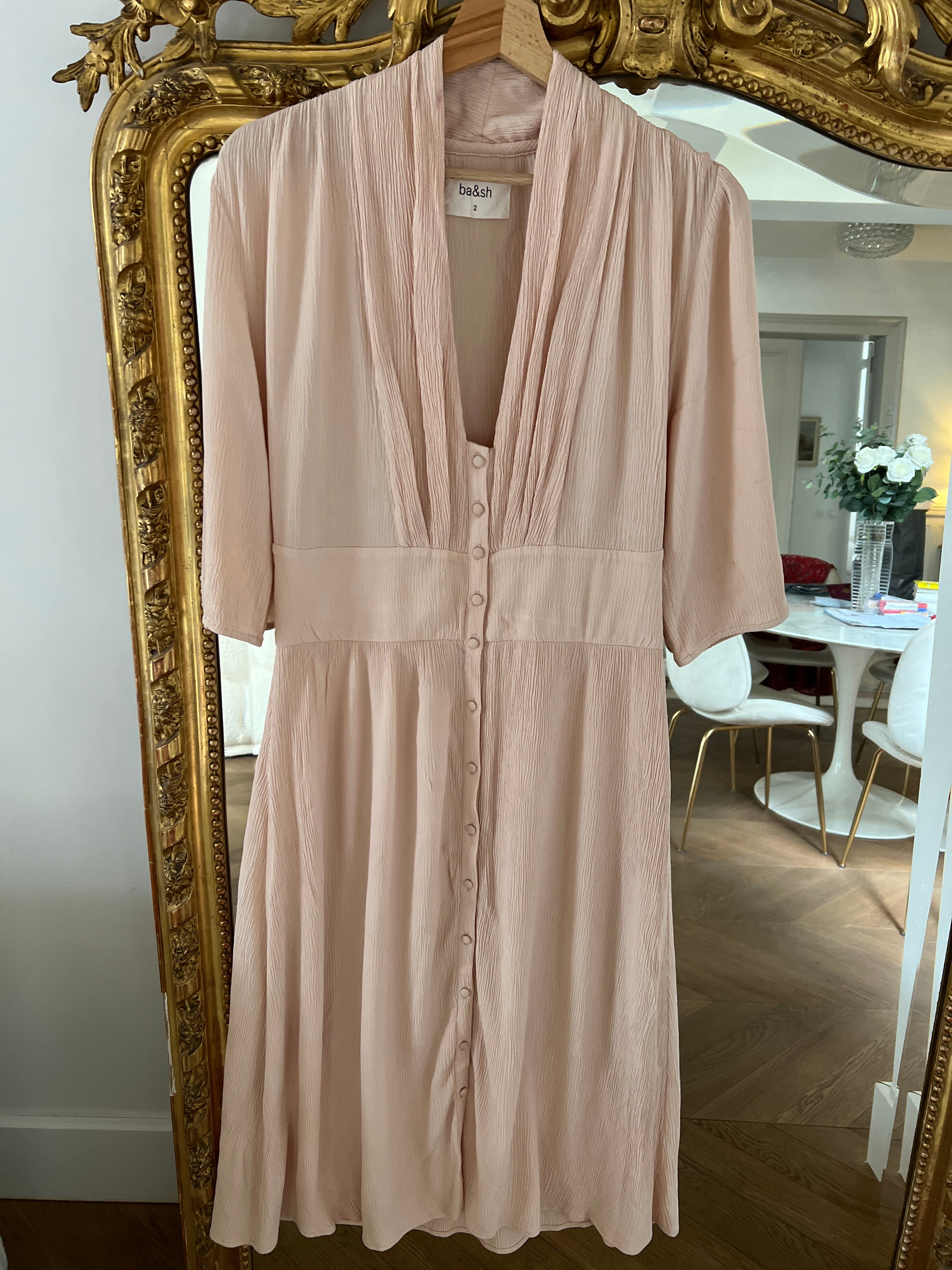 Robe Bash vieux rose longue