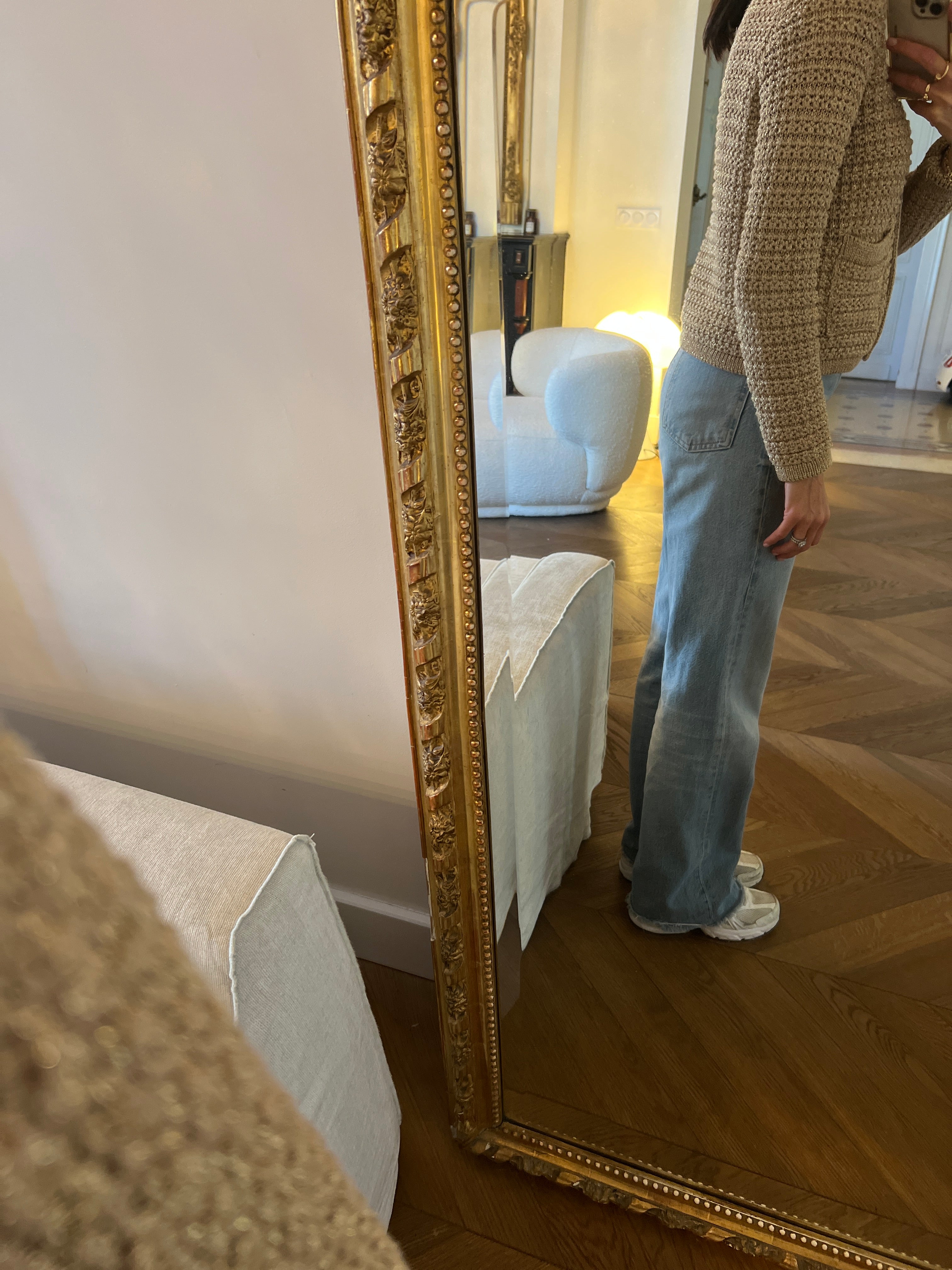 Ba&sh - Gilet Gaston en crochet doré