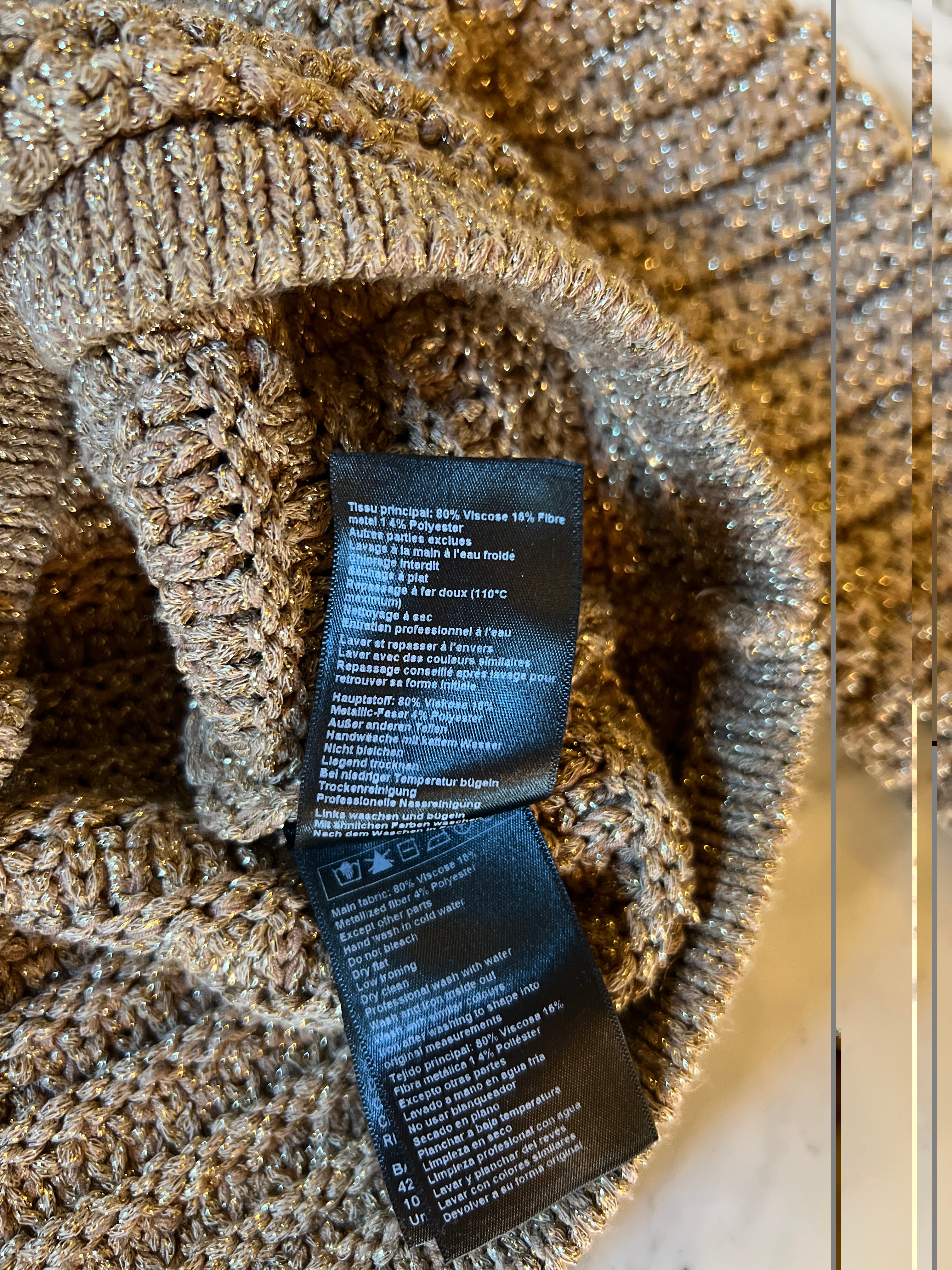 Ba&sh - Gilet Gaston en crochet doré