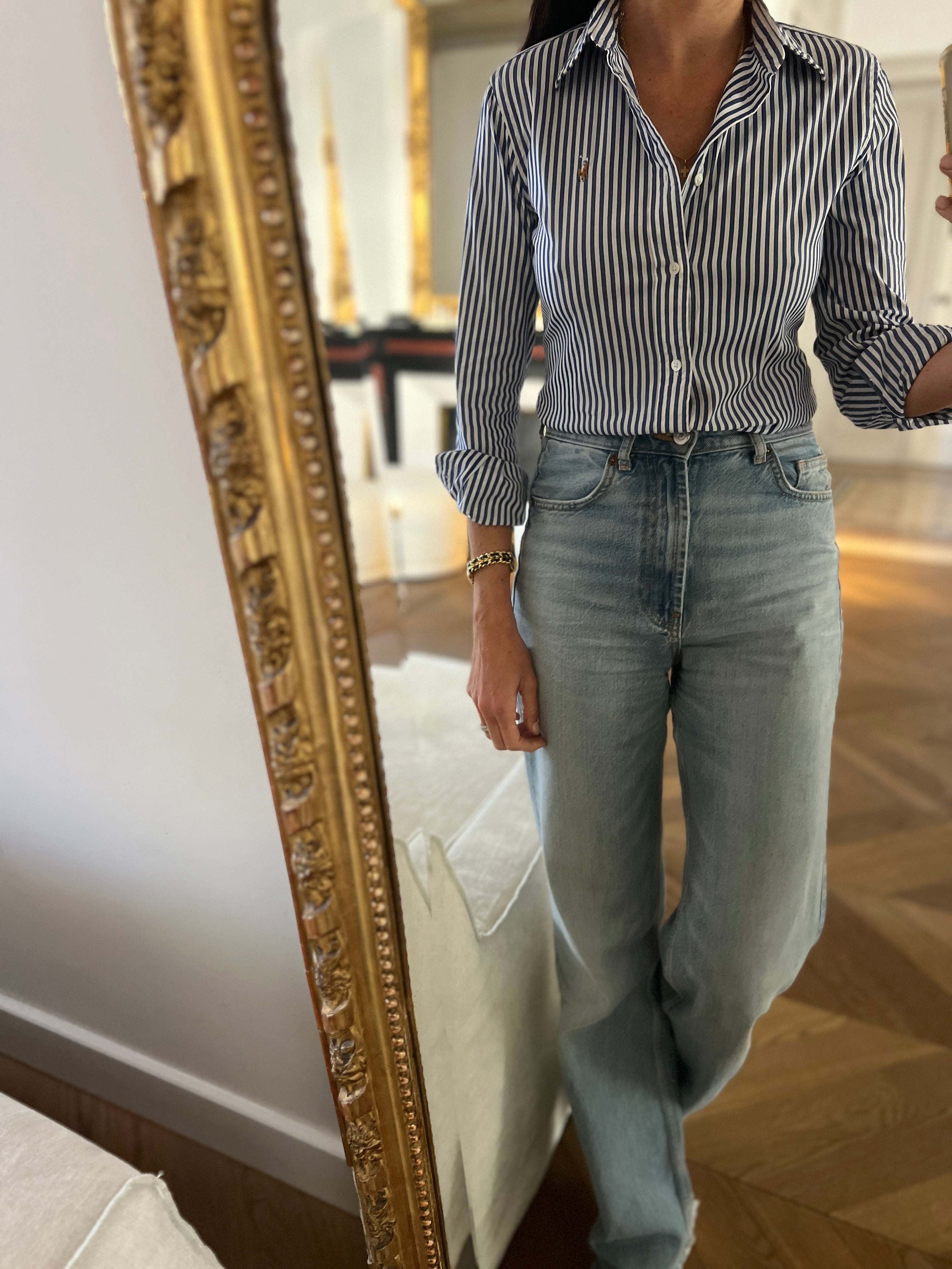 Ralph Lauren - Chemise à rayures slim stretch