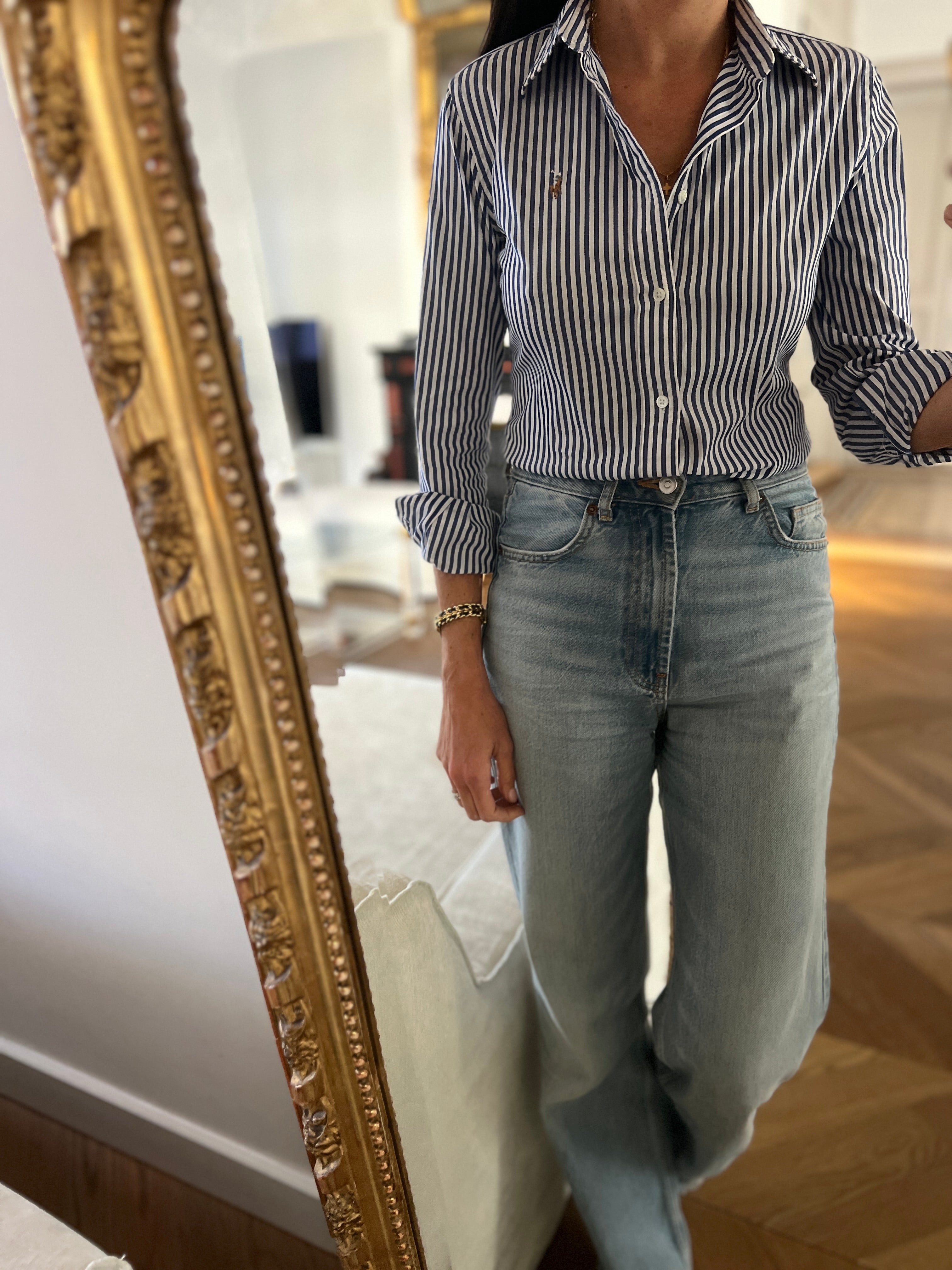 Ralph Lauren - Chemise à rayures slim stretch