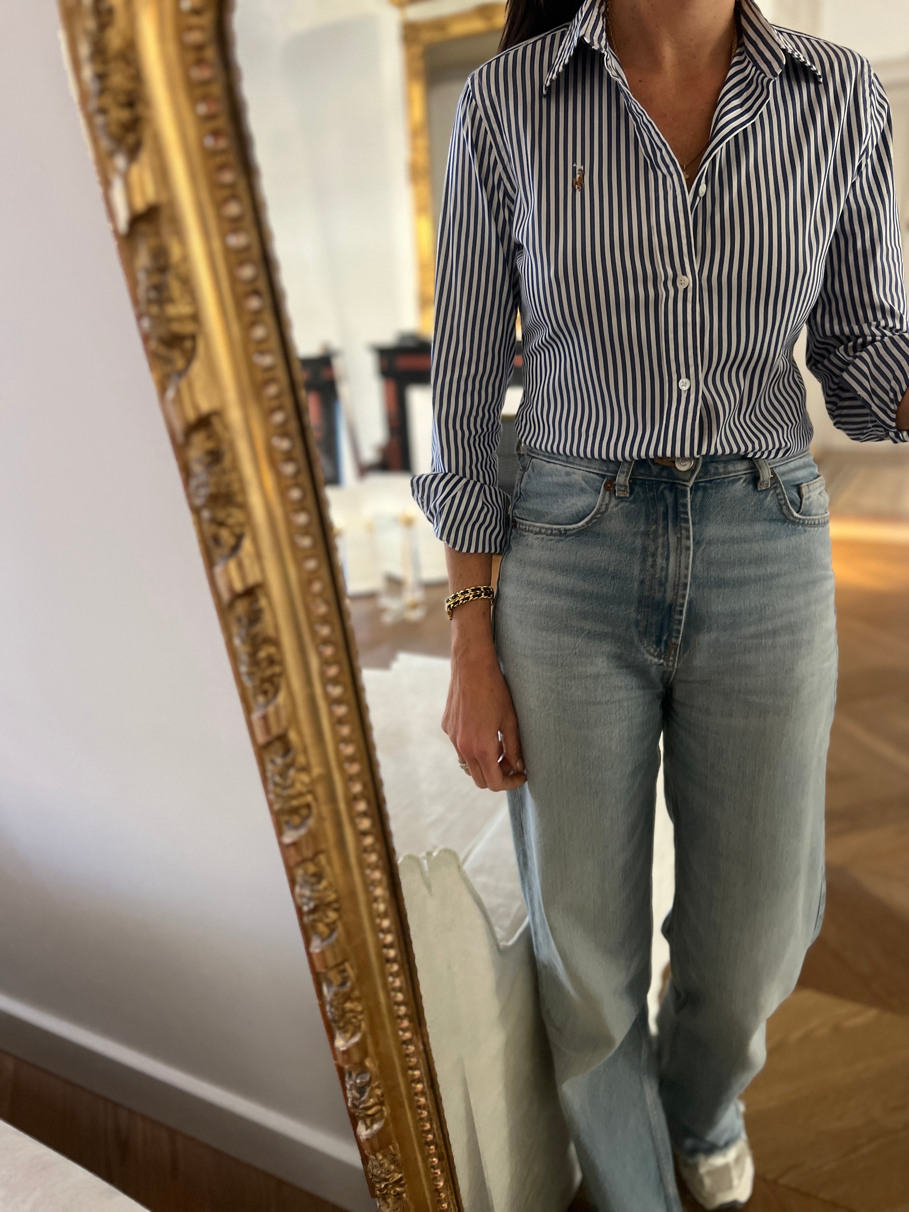 Ralph Lauren - Chemise à rayures slim stretch