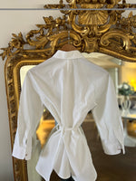 Charger l&#39;image dans la galerie, MaxMara - Chemise blanche ceinturée
