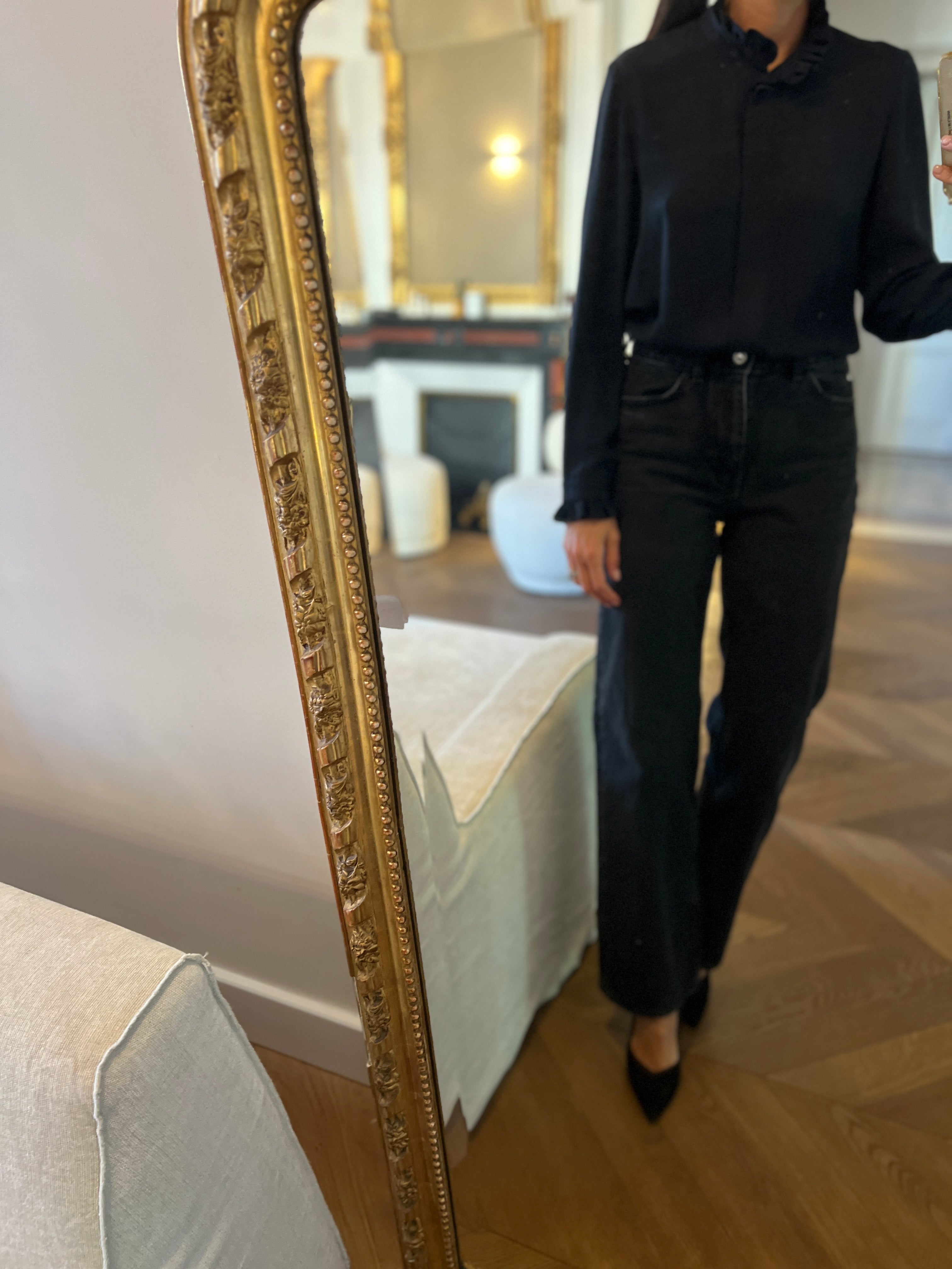 Claudie Pierlot - Chemise col montant noire