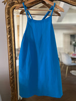 Charger l&#39;image dans la galerie, Robe Claudie Pierlot bleue bretelles rondes
