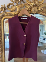 Charger l&#39;image dans la galerie, Zara - Gilet sans manche prune
