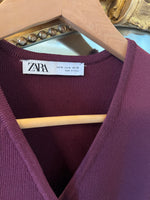 Charger l&#39;image dans la galerie, Zara - Gilet sans manche prune

