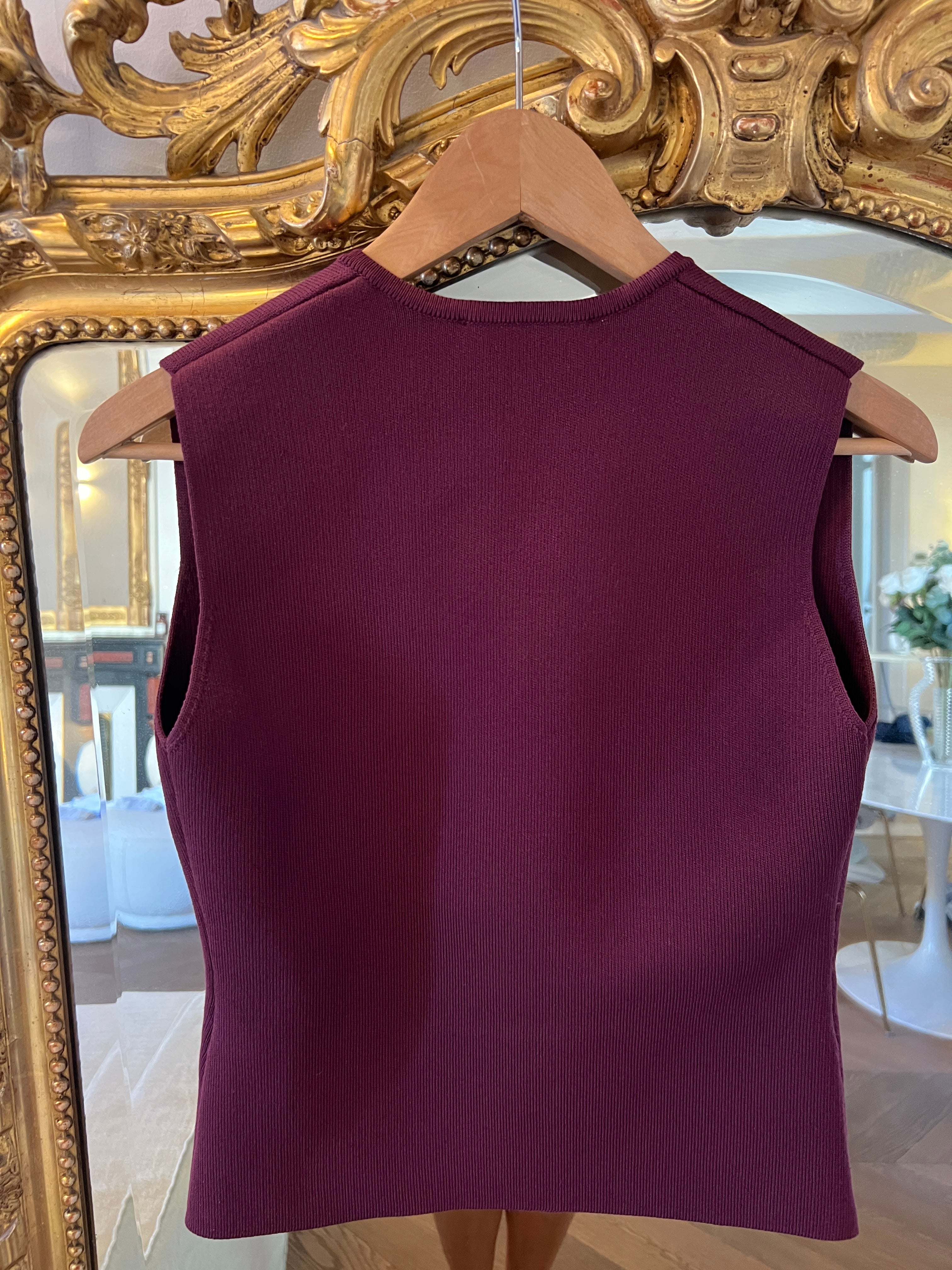 Zara - Gilet sans manche prune