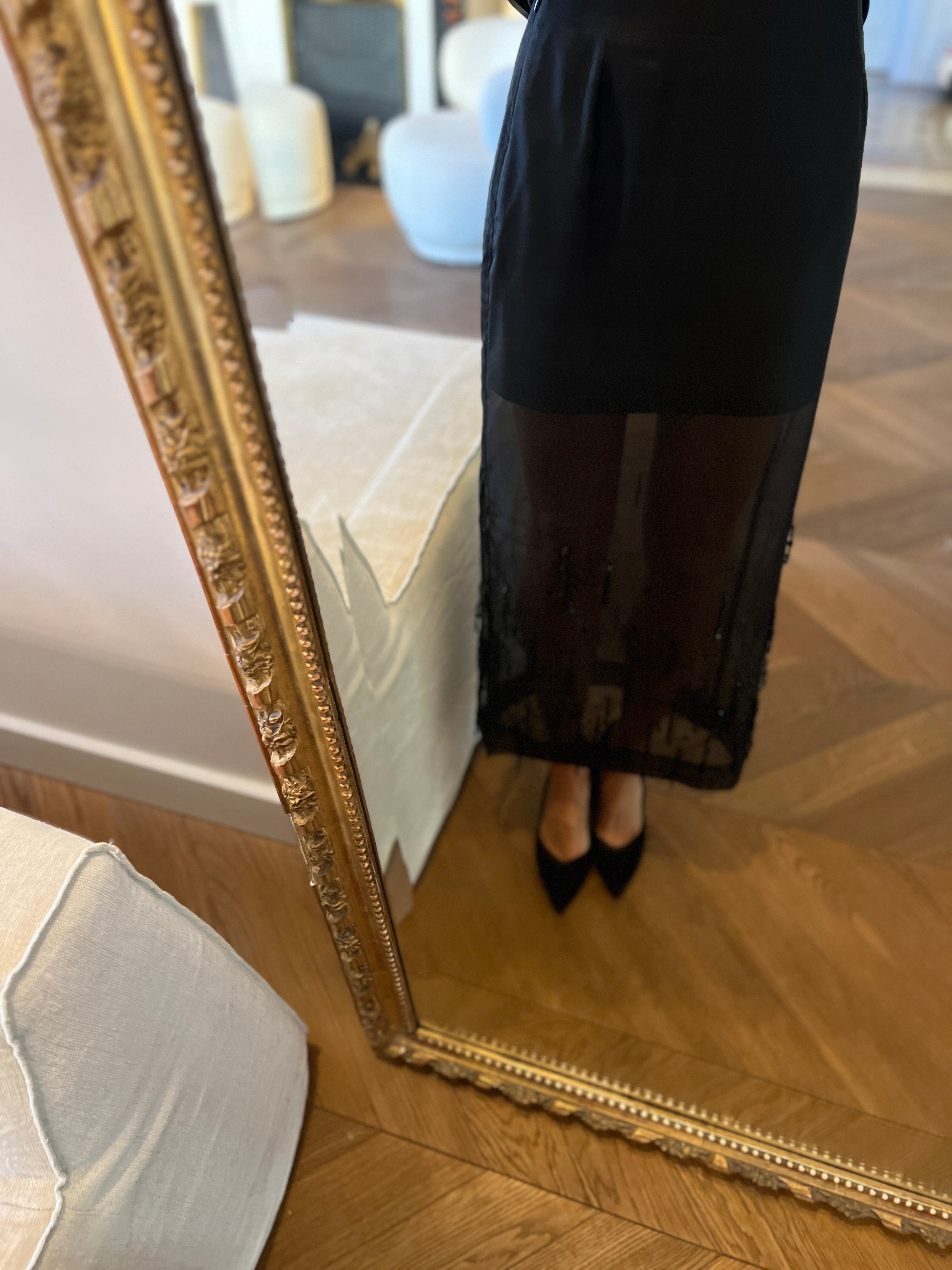 H&M - Jupe Edition à perles noires