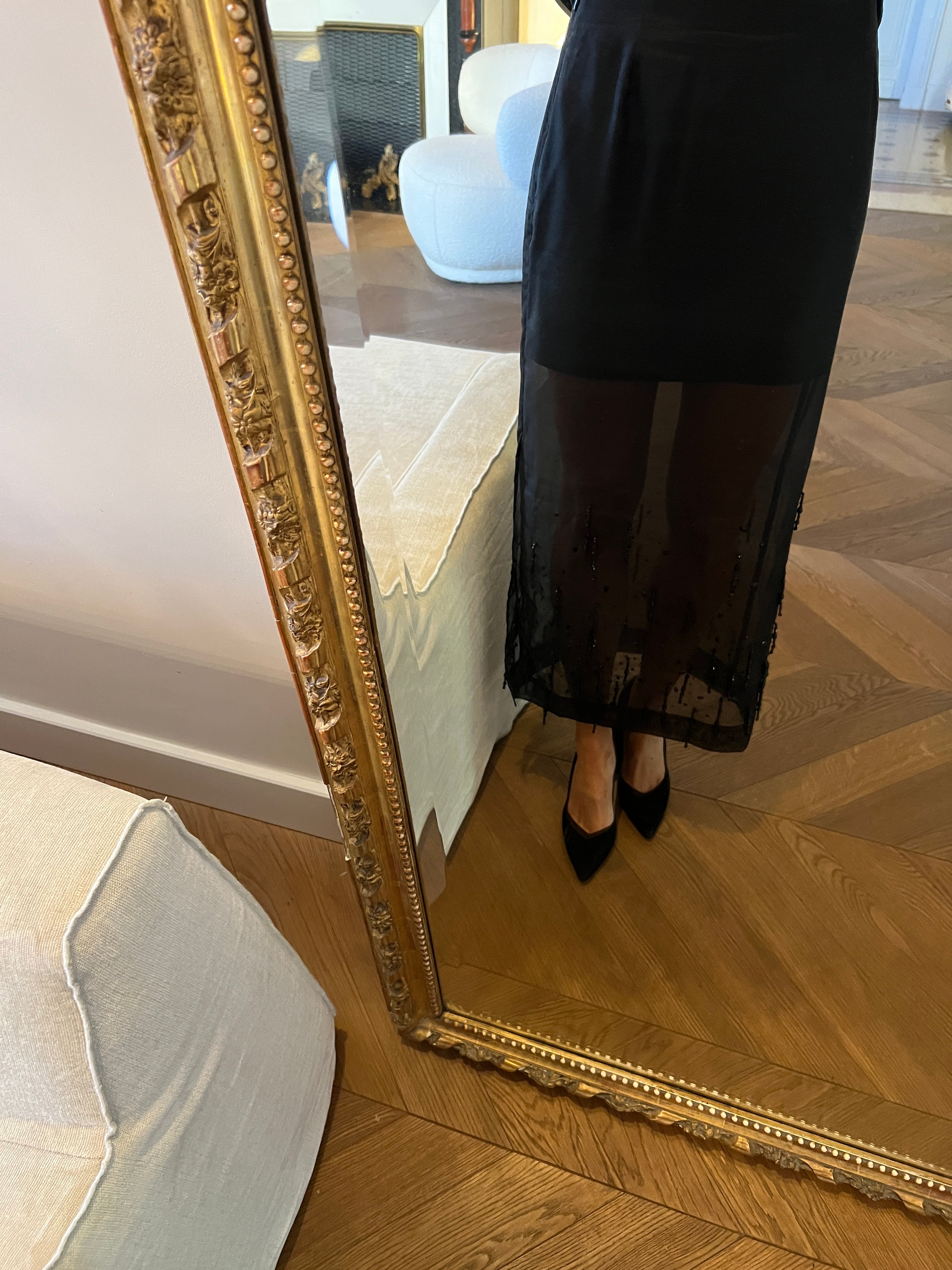 H&M - Jupe Edition à perles noires