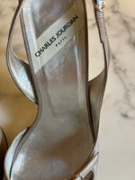 Charger l&#39;image dans la galerie, Sandales à talons Charles Jourdan grises
