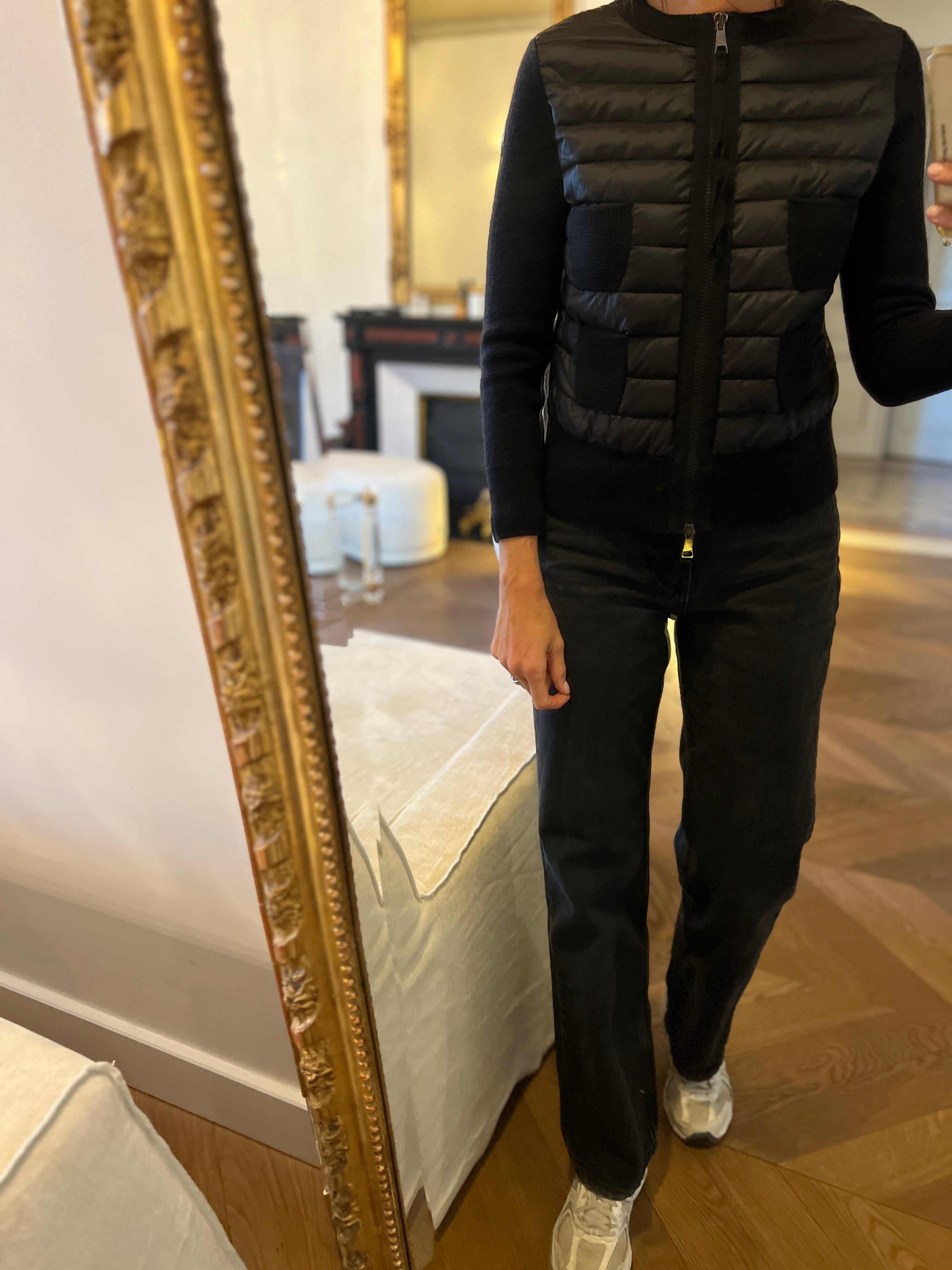 Moncler - Veste zippé matelassé en laine
