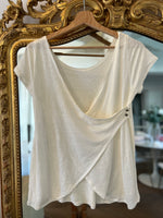 Charger l&#39;image dans la galerie, T-shirt Sézane en lin décolleté dos
