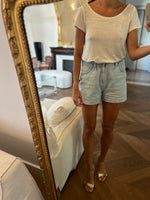 Charger l&#39;image dans la galerie, T-shirt Sézane en lin décolleté dos
