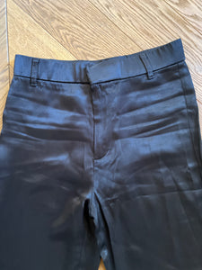 Aurianne Sinacola Pantalon noir satiné Zara