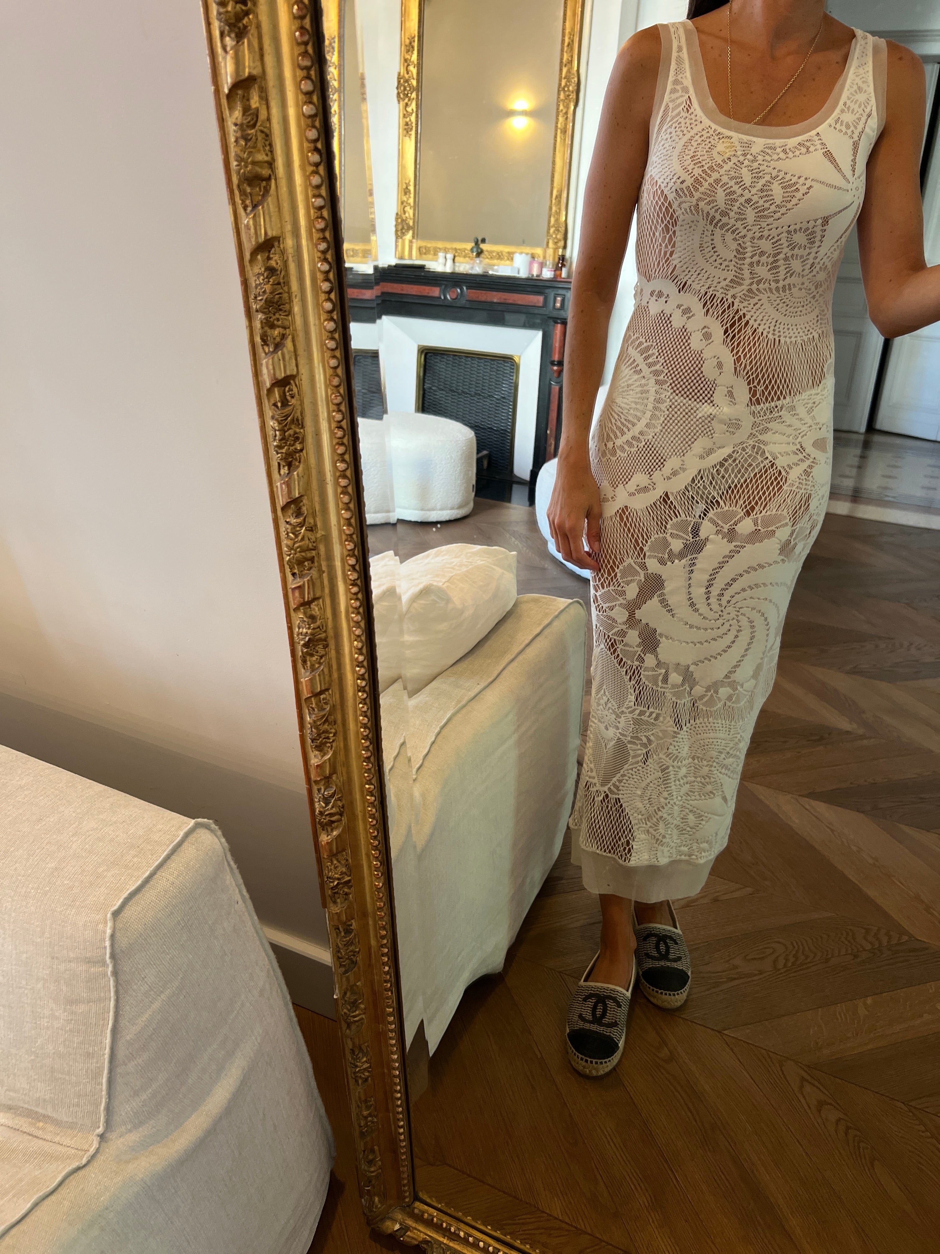 Robe Jean Paul Gaultier en maille ecrue