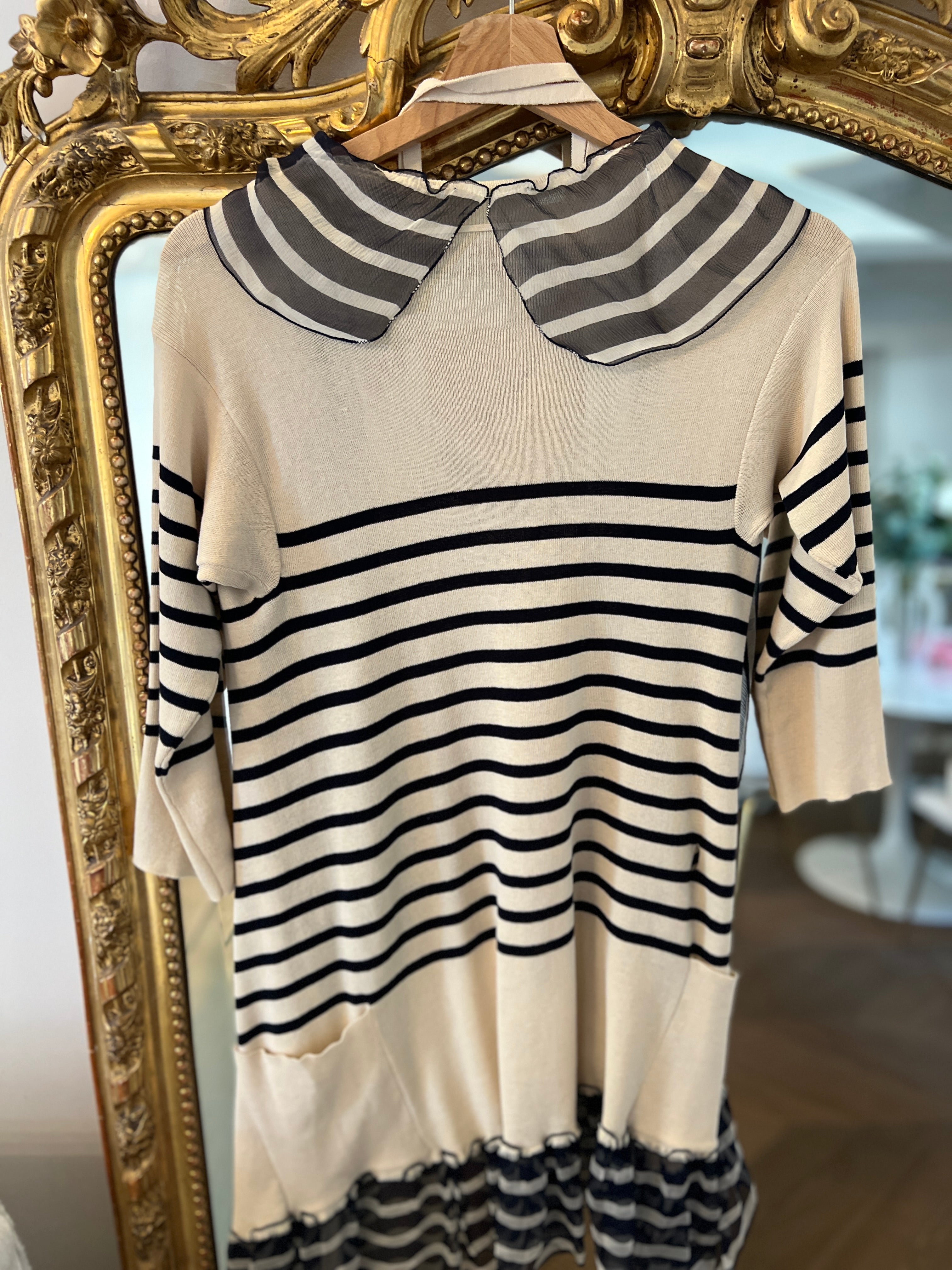 Ensemble à rayures gilet + maillot